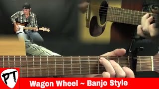 How To Play Wagon Wheel guitjo banjo banjitar Old Crow Medicine Show Darius Rucker