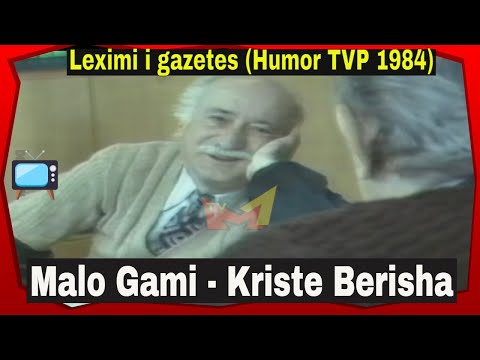 Malo Gami & Kriste Berisha - Leximi i gazetes (Humor TVP 1984)