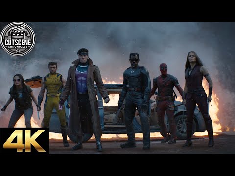 [4K UHD] Elektra, Blade, Gambit & Laura(X23) Battle | PART I | Deadpool And Wolverine (2024)