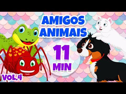 Amigos Animais Vol. 4 - Giramille 11 min | Desenho Animado Musical