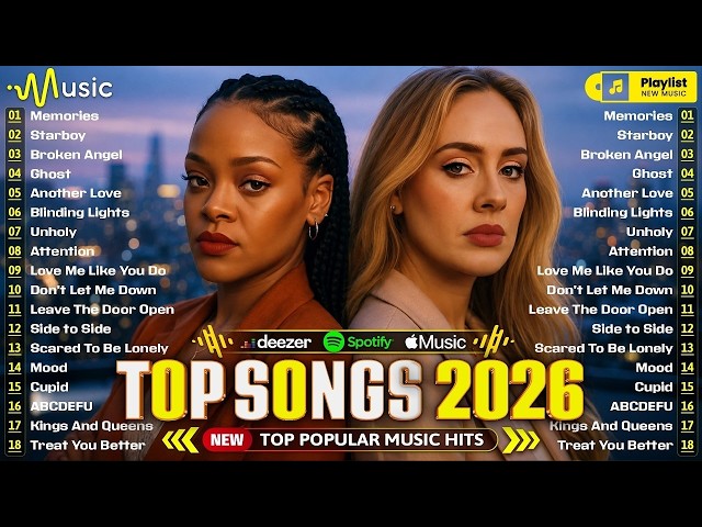 Adele, Rihanna, Selena Gomez, Dua Lipa, Bruno Mars, The Weeknd, Maroon 5, Zayn - Billboard Hot 100