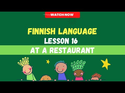 At a Restaurant |  Finnish conversation | Finnish language lesson for beginners | Finnish 2023
