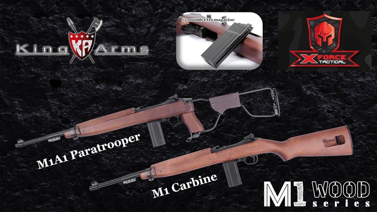 King Arms M1 Carbine and Para Gel Blasters by X-Force Tactical