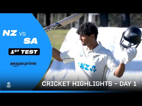 NZ vs SA 1st Test - Cricket Highlights | Day 1 | Prime Video India