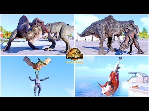 Some of The Most Favorite Dinosaur & Reptiles Animations Part 3 🦖 Jurassic World Evolution 2 - JWE