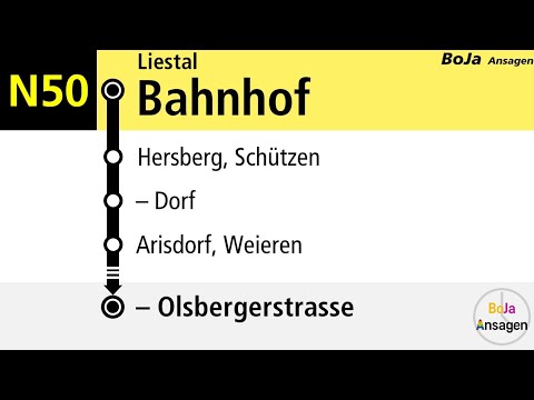 AAGL Ansagen | N50 Liestal - Arisdorf | 2022 | BoJa Ansagen