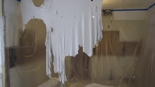 preview picture of video 'Popcorn ceiling coming down in big sheets - Indialantic,FL- (Part 1)'