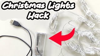 How to modify Fairy lights - USB Powered, No more AA batteries (2023)