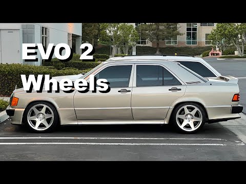 Mercedes 190E 2.3-16 gets EVO 2 Wheels