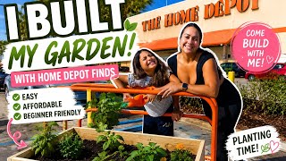Come Build My Garden With Me! 🌿 Home Depot Garden Project Step by Step