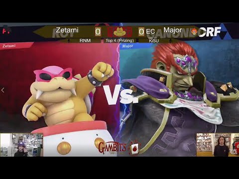Zetami (Bowser Jr.) Vs. Major (Ganondorf) - Losers Finals || Gambit's Showdown #7