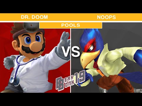 Beak Bonk 2019 - Dr. Doom (Dr. Mario) VS Noops (Falco) Melee Pools