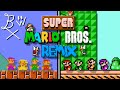 SUPER MARIO BROS 1 Y 3 COOP 4 JUGADORES AL MISMO TIEMPO Super Mario Brothers Remix Demo 1 2