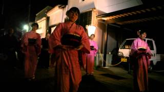 preview picture of video 'おわら風の盆2014西新町の町流し(9/3本祭り深夜1時半)Owara Kazenobon'