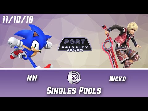 Port Priority 4Ever - MW (Sonic) Vs. Nicko (Shulk) - Singles Pools