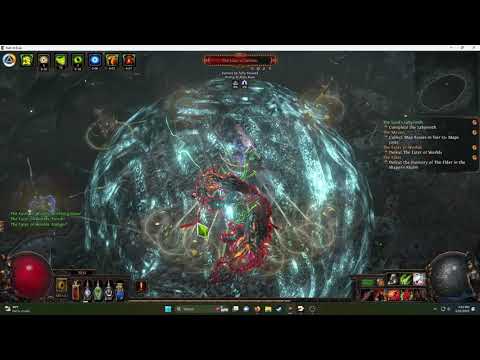 Path of Exile Crucible 3.21 Tornado Shot Budget Build vs Eater of Worlds