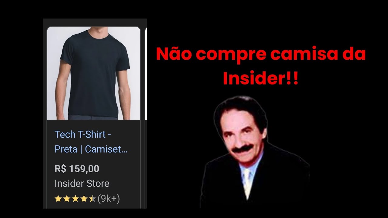 Não vale a pena comprar camisa da Insider, compre essa do Aliexpress...