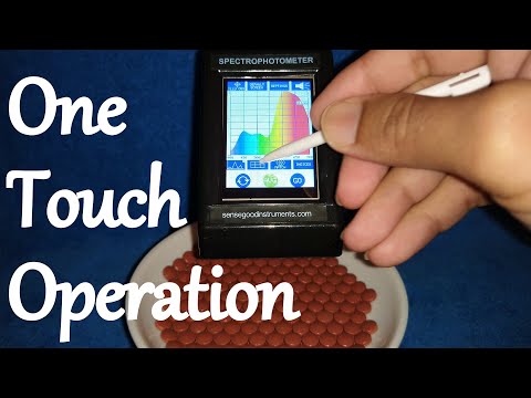 One touch operation – color measurement using Sensegood spectrophotometer
