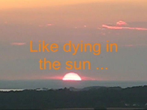 Dying In The Sun video