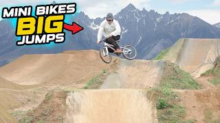PRO RIDERS SHRED MINI MOUNTAIN BIKES ON BIG BIKE PARK FEATURES!