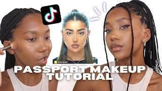 the PERFECT passport makeup tutorial for dark skin (ft 2dadoll)