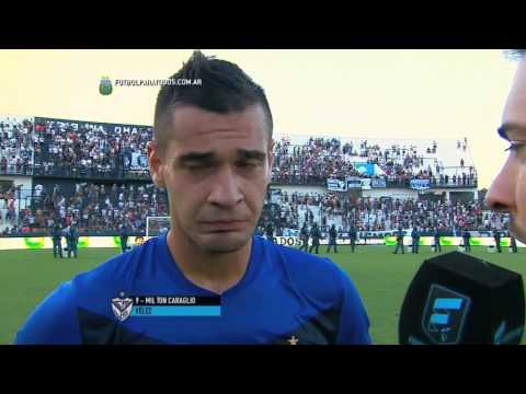 Caraglio: "Fue por un error nuestro". Quilmes 2 - Vélez 1. Fecha 5. Primera División 2015. FPT.