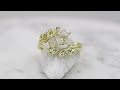 video - Laurel Leaf Diamond Wedding Band