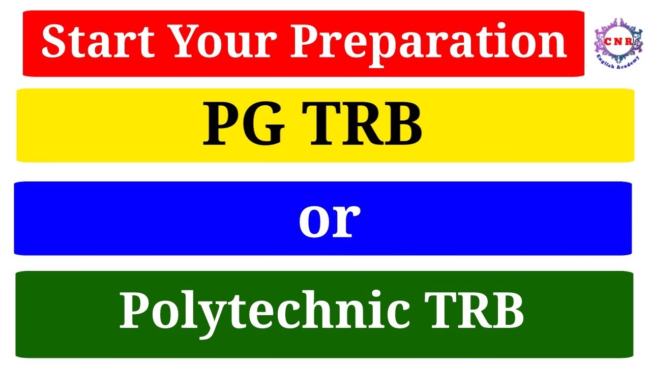 PG TRB or Polytechnic TRB