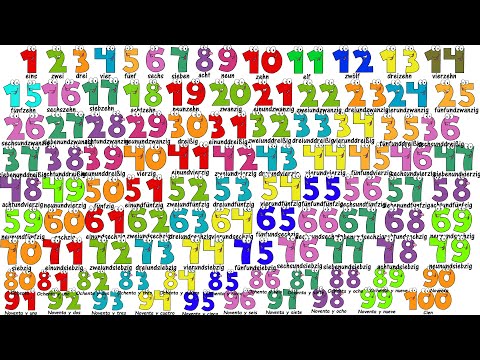 German Lesson – NUMBERS 1-100 – Die Zahlen von 1 bis 100 – Compter jusqu‘à 100 en allemand