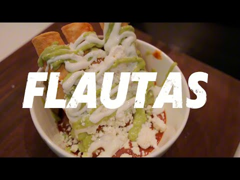 Flautas Ahogadas con Salsa de Frijoles - No vuelves a comer otras Flautas