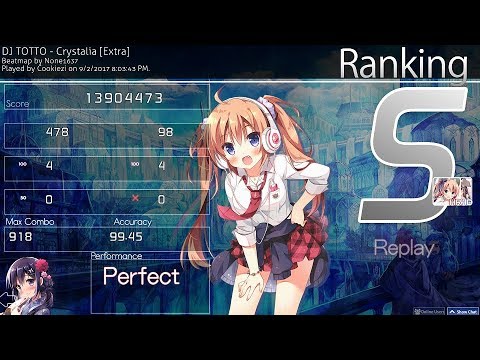 ReplayEdit | Cookiezi | 10.05* FC | DJ TOTTO - Crystalia [Extra] +HDHR