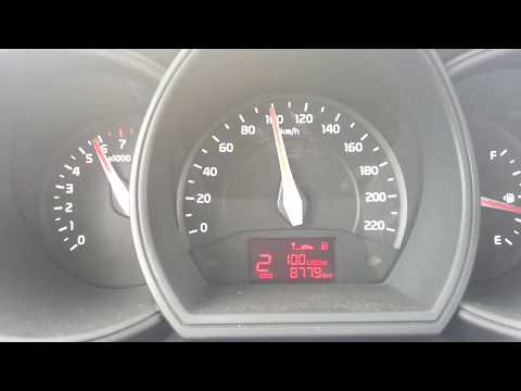 Kia Rio 2012 speed test  Kia Rio Top Speed