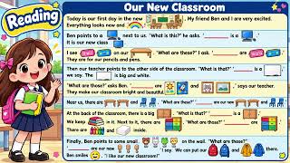 Unit 1: Reading Practice "Our New Classroom".