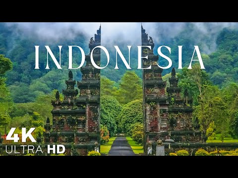 FLYING OVER INDONESIA (4K UHD) - Relaxing Music Along With Beautiful Nature Videos- 4K Video UltraHD