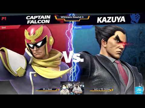 5mi (Captain Falcon) vs T3 Dom (Kazuya) - Smash Ultimate @ UCI #59 Winners Round 3