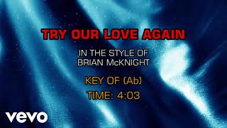 Brian McKnight - Try Our Love Again (Karaoke)
