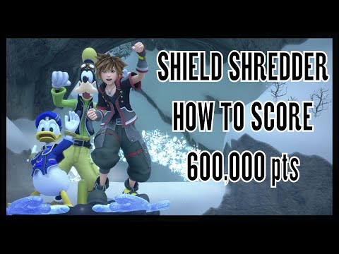 Kingdom Hearts 3 Shield Shredder - How to Score 600k in the Frozen Slider (KH3 Shield Shredder)
