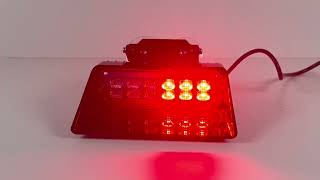 PREDATOR dual LED vnútorné, 48x1W, 12-24V, červeno-modrý