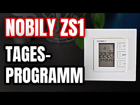 Nobily ZS 1 Tägliche Fahrzeiten einstellen