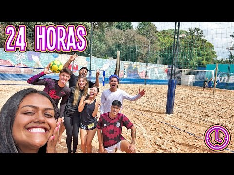 24 HORAS NA QUADRA DE AREIA !!!