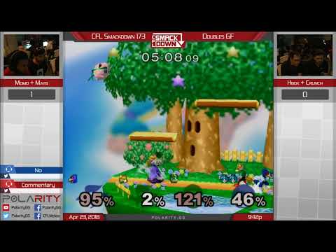 CFL Smackdown 173 Melee - Momo + Mayb vs Hbox + Crunch - Doubles GF