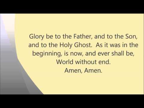 Gloria Patri (Glory Be to the Father)