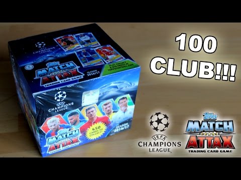 CLUB 100!!! UEFA CHAMPIONS LEAGUE | TOPPS MATCH ATTAX 2016/17 | PACKOPENING