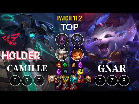RW Holder Camille vs Gnar Top - KR Patch 11.2