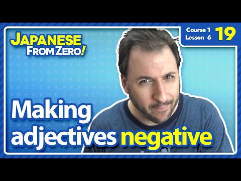 Making い adjective negative | Japanese From Zero! Video 19