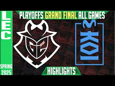 G2 vs MKOI Highlights ALL GAMES | GRAND FINALS LEC Playoffs 2025 | G2 Esports vs Movistar KOI