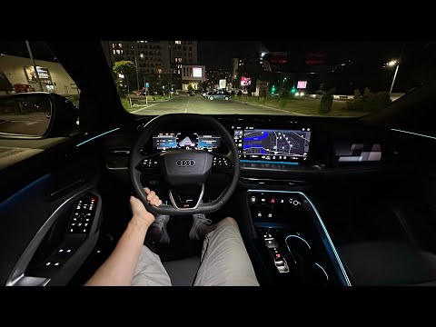 New Audi Q5 2025 Night Test Drive POV