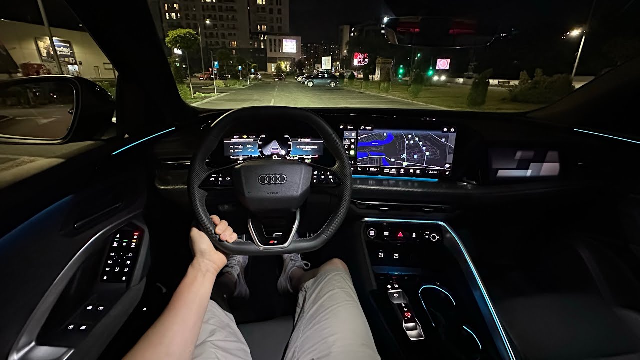 New Audi Q5 2025 Night Test Drive POV