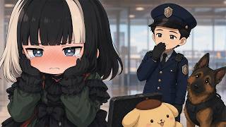 初台湾、空港で恥ずかしい目に遭うらでん【儒烏風亭らでん切り抜き】 #regloss　#儒烏風亭らでん　#aiイラスト　＃生成動画AI