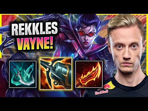REKKLES IS A MONTSER WITH VAYNE! - KC Rekkles Plays Vayne ADC vs Twitch! | Preseason 2022